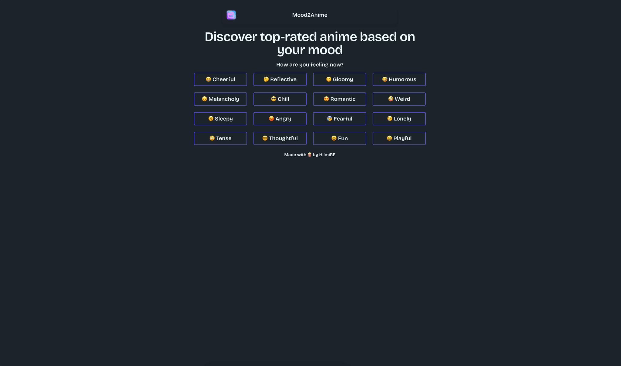 Mood2Anime